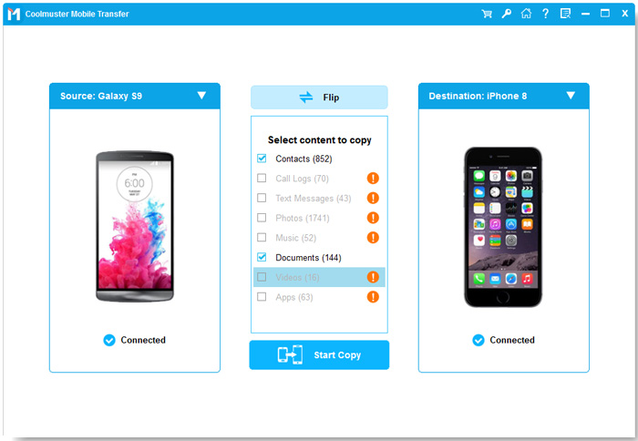 move contacts from android to iphone
