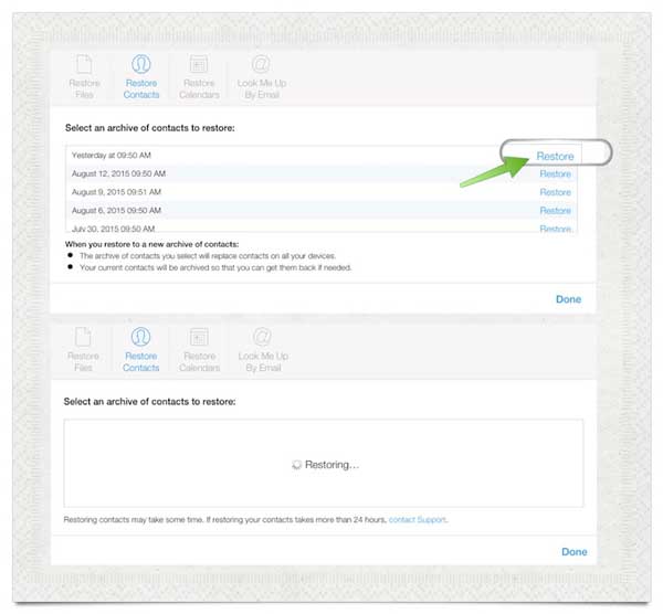 how to recover deleted contacts from iphone via icloud website