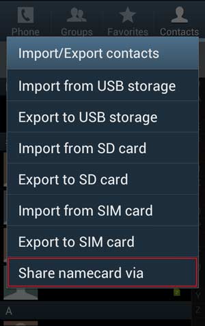 how to transfer contacts from android to android manually