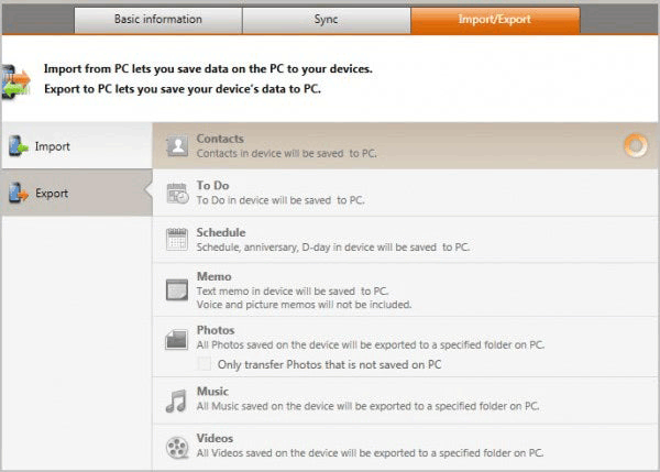 how to transfer contacts from android to computer with samsung kies