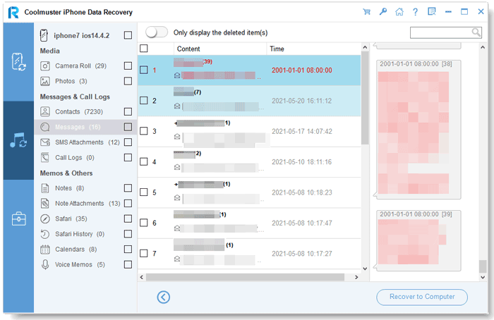selectively restore deleted text messages on iphone from itunes backup